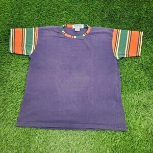 Vintage 90s MOD Shirt Womens XL 23x26 Arm-Band Sun-Faded USA